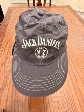 Jack Daniels Grey Baseball Hat with White Logo